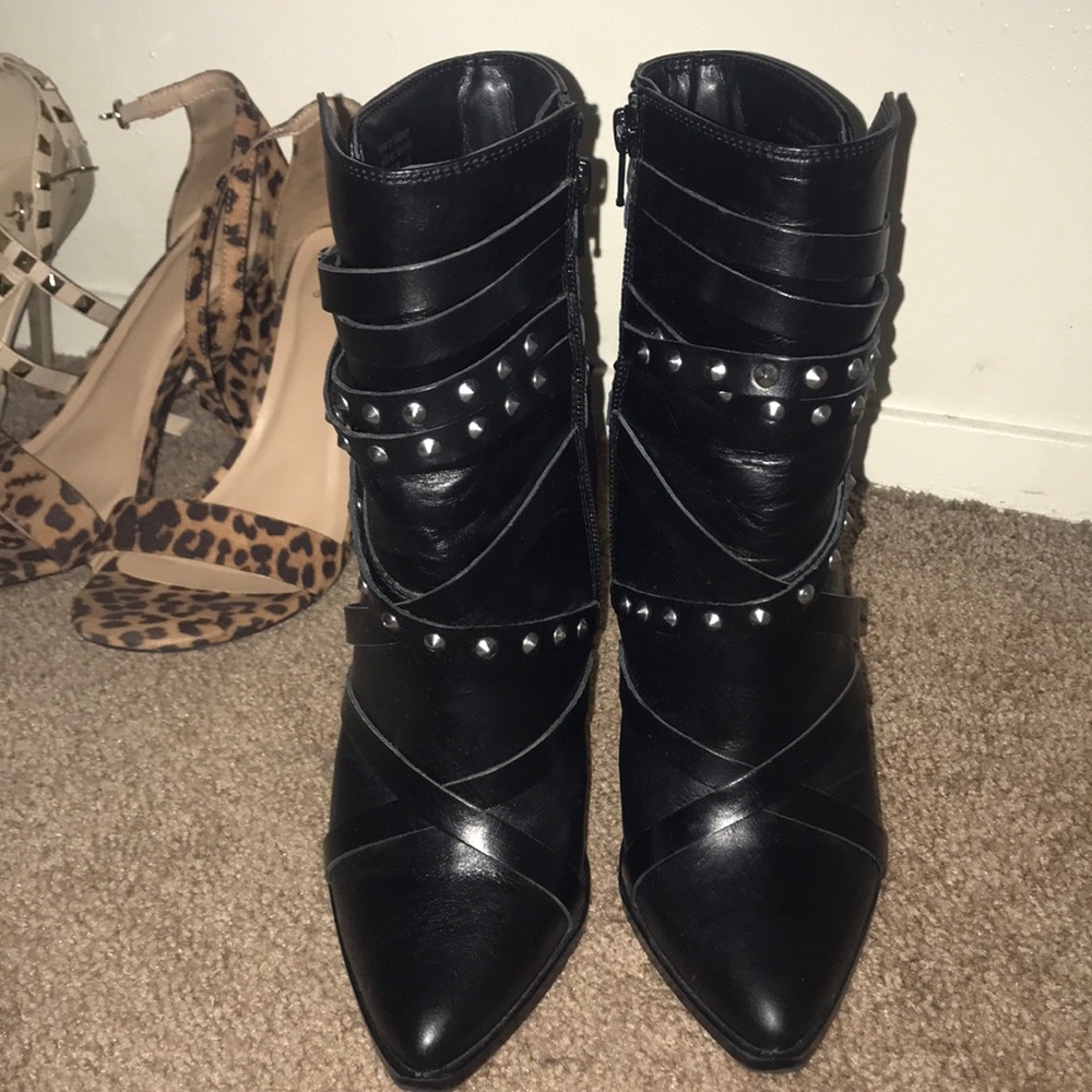 Small black boots